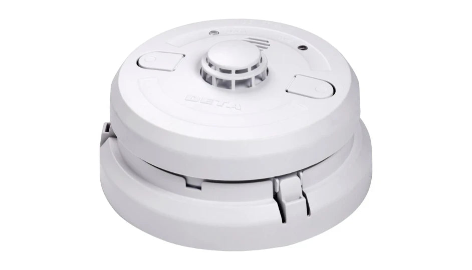 Deta Heat Alarm 240V with 9V Replaceable Battery Back Up 1165