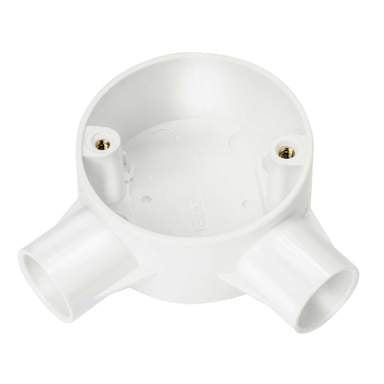 Conduit 20mm 2 Way Angle White CRB20