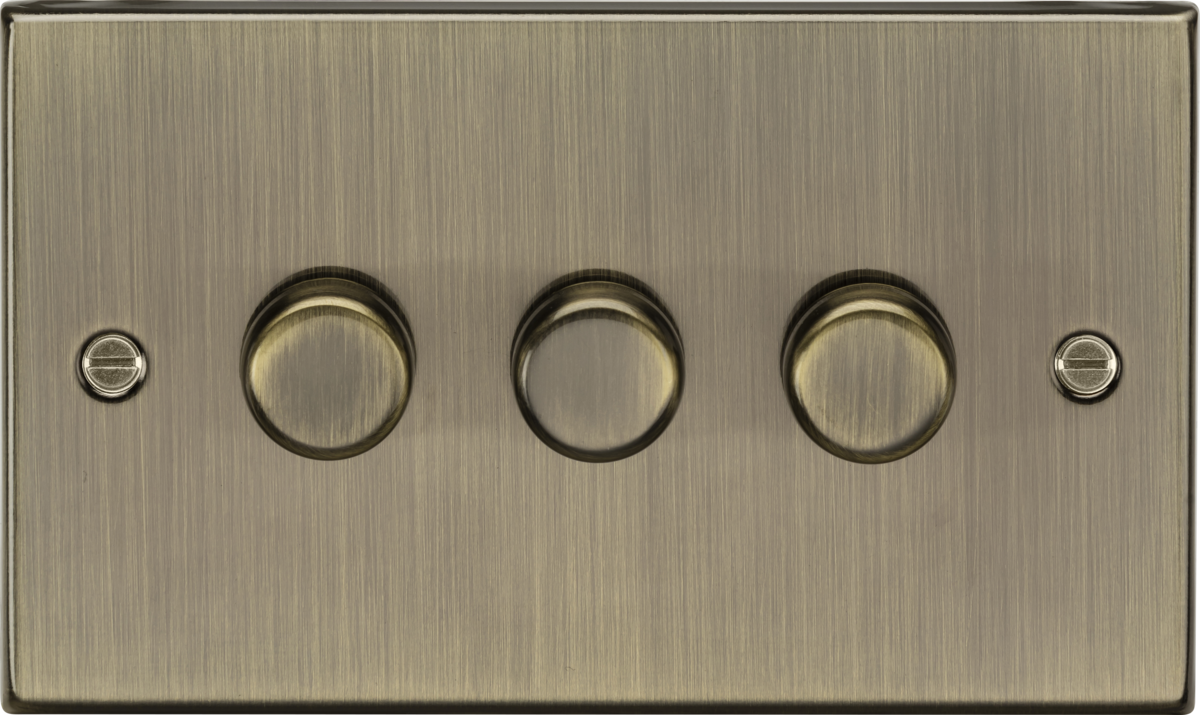 MLA 3G 2-way 10-200W (5-150W LED) Intelligent dimmer - Antique Brass