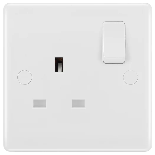 BG 821 White Single Socket