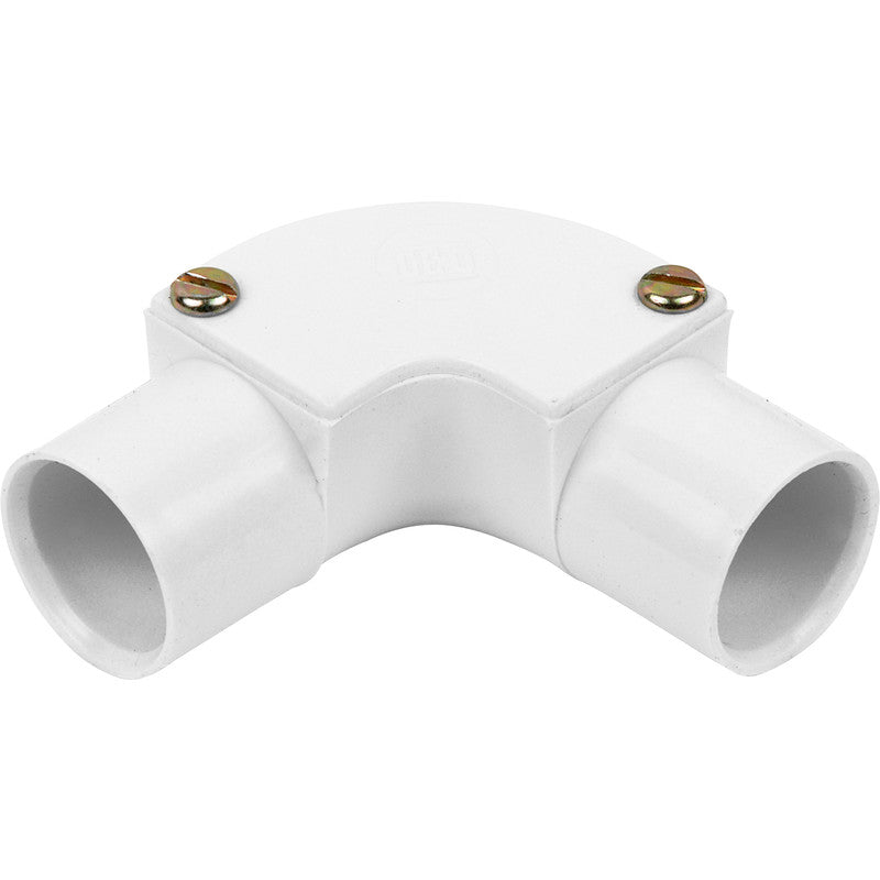 Conduit 20mm PVC Inspection Bend – White CIB20