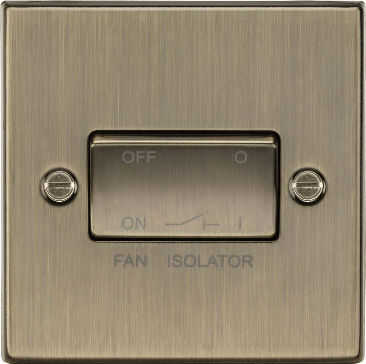 10AX Fan Isolator Switch - Antique Brass CS11AB MLA