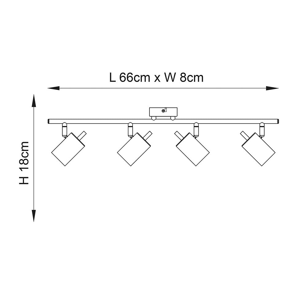 Endon Gull 4lt bar spotlight 59933