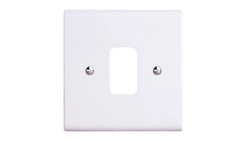Deta Slimline 1 Gang Grid Plate G3301