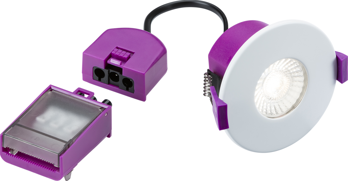 SpektroLED Evo Fixed - Fire Rated IP65 Downlight with 2 x Wattage and 4 x CCT MLA Knightsbridge SPKEVF