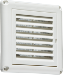 100mm/4 inch Extractor Fan Grille with Fly Screen - White MLA