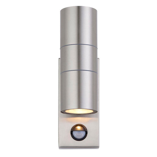 Saxby Up Down Scope PIR/Photocell 2lt Wall IP65 - Stainless Steel 121029