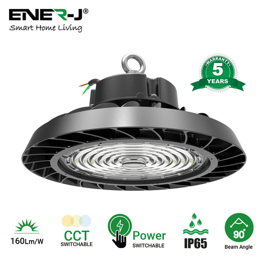 150W CCT & Power switchable UFO Highbay With Accessories for Reflector