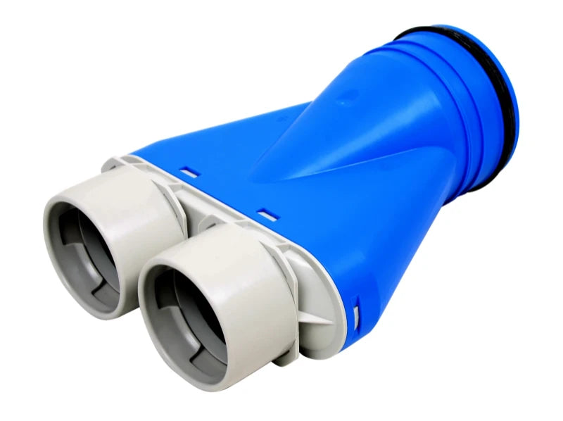 Vent Axia Uniflex+ Straight Valve Adaptor 2 x 90mm 1 x 125mm 472262