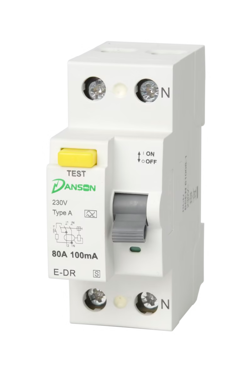 Danson 2P 80A / 100mA RCD – Type A – Time Delay