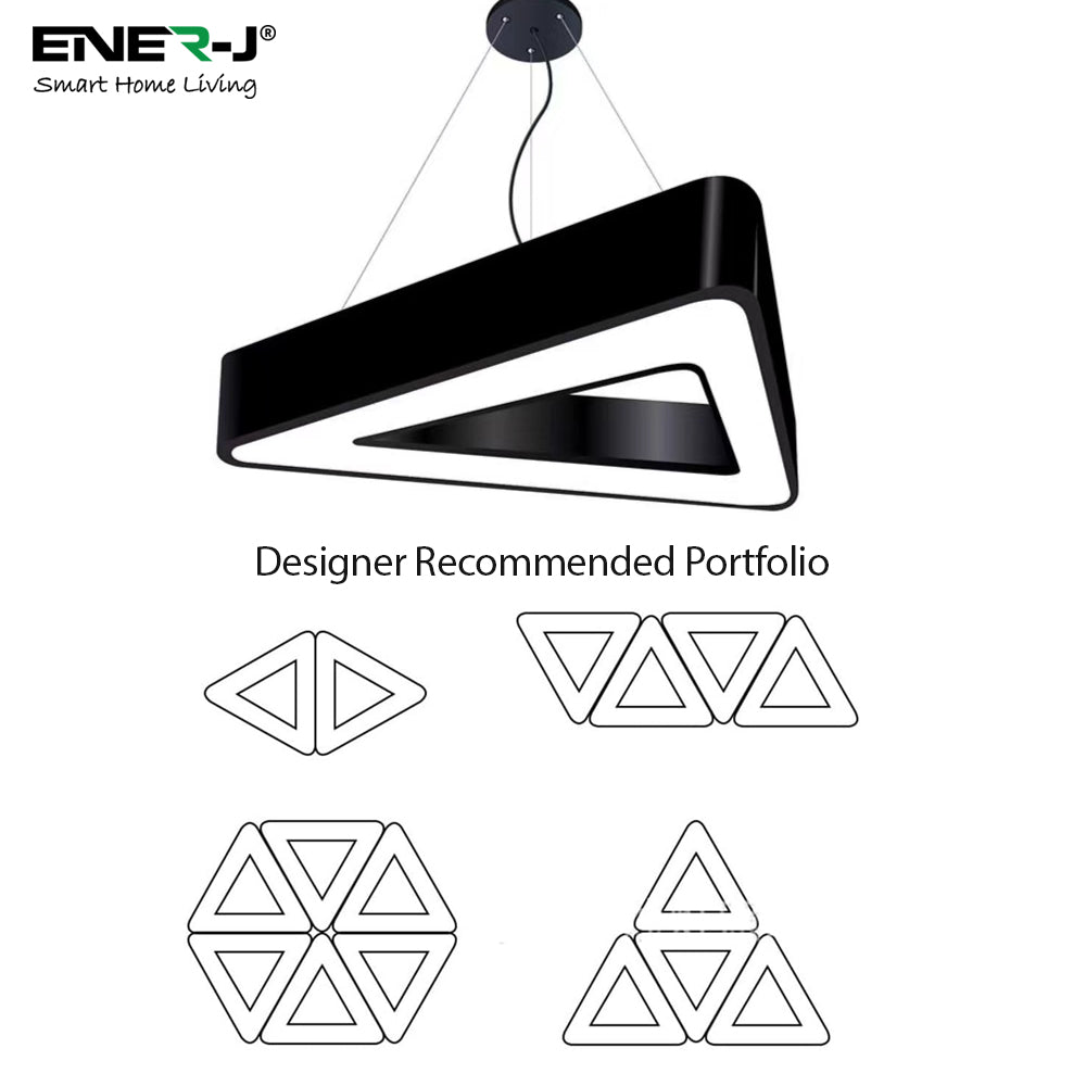 36W Hollow Triangle Pendant Light, Size: Diameter 80 cms, Lampshade height 5 cms