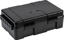 IP55 Weatherproof Garden box - black Trailing Socket MLA