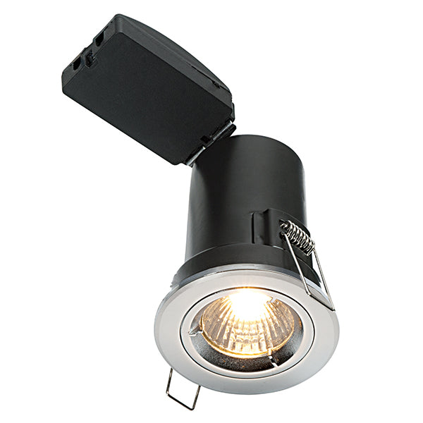 Fire Rated Downlight GU10 Mains Downlight Matt White / Stainless Steel Satin Nickel / Chrome