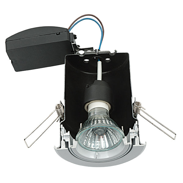 Fire Rated Downlight IP65 Shower Downlight GU10 Matt White / Stainless Steel Satin Nickel / Chrome