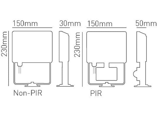 LED Floodlight 20w Collingwood CCT Colour Switchable PIR Security Flood