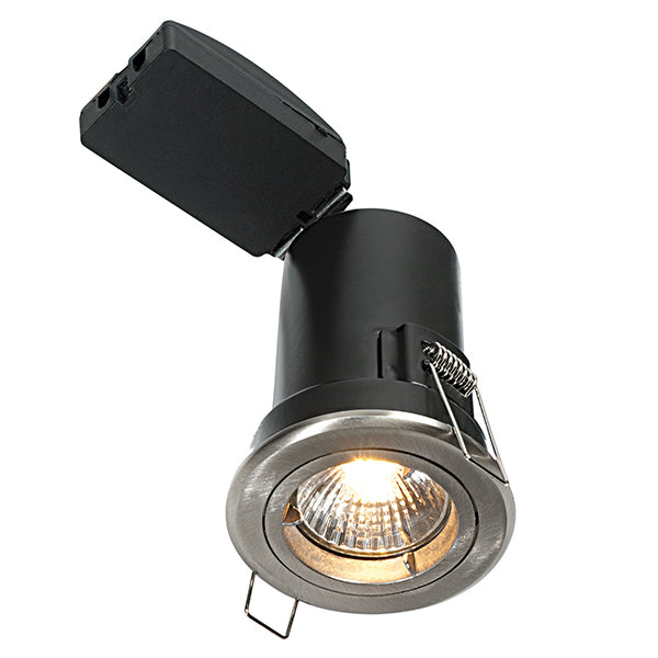 Fire Rated Downlight GU10 Mains Downlight Matt White / Stainless Steel Satin Nickel / Chrome