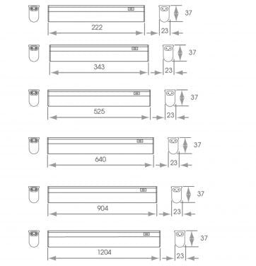 Kitchen Under Unit LED Link Light NW 222mm 3 Watt