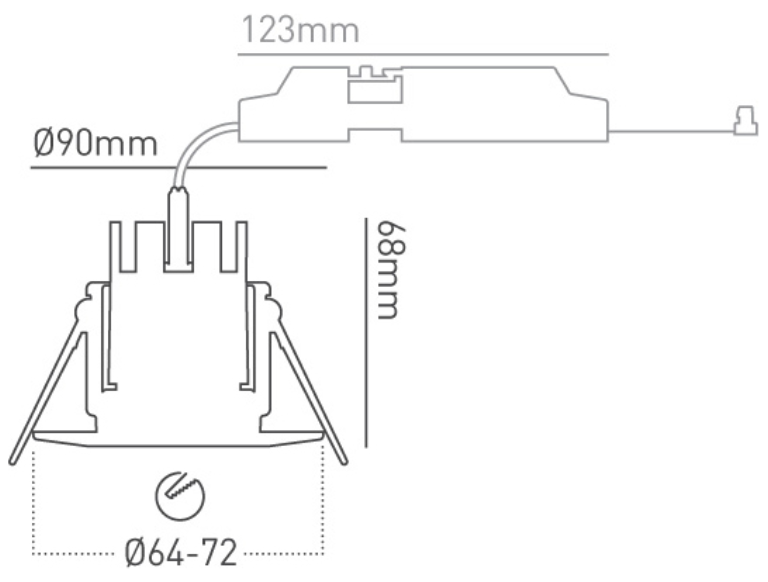 H2 Lite Colingwood Downlight Fire Rated Matt White