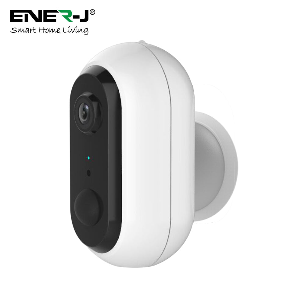 ENER-J Wireless Battery Security Camera – 1080p Smart Home Camera with PIR Motion Detection, No Wiring, No Subscription, Rechargeable Batteries Included (UK)