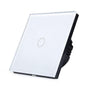 ENER-J WiFi Light Switch White – 1 Gang Smart Light Switch No Neutral Required, Alexa & Google Compatible, UK Glass Touch Panel