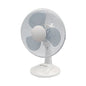 Q-Connect 12" Inch/305mm Desk Fan White Oscillating KF00405