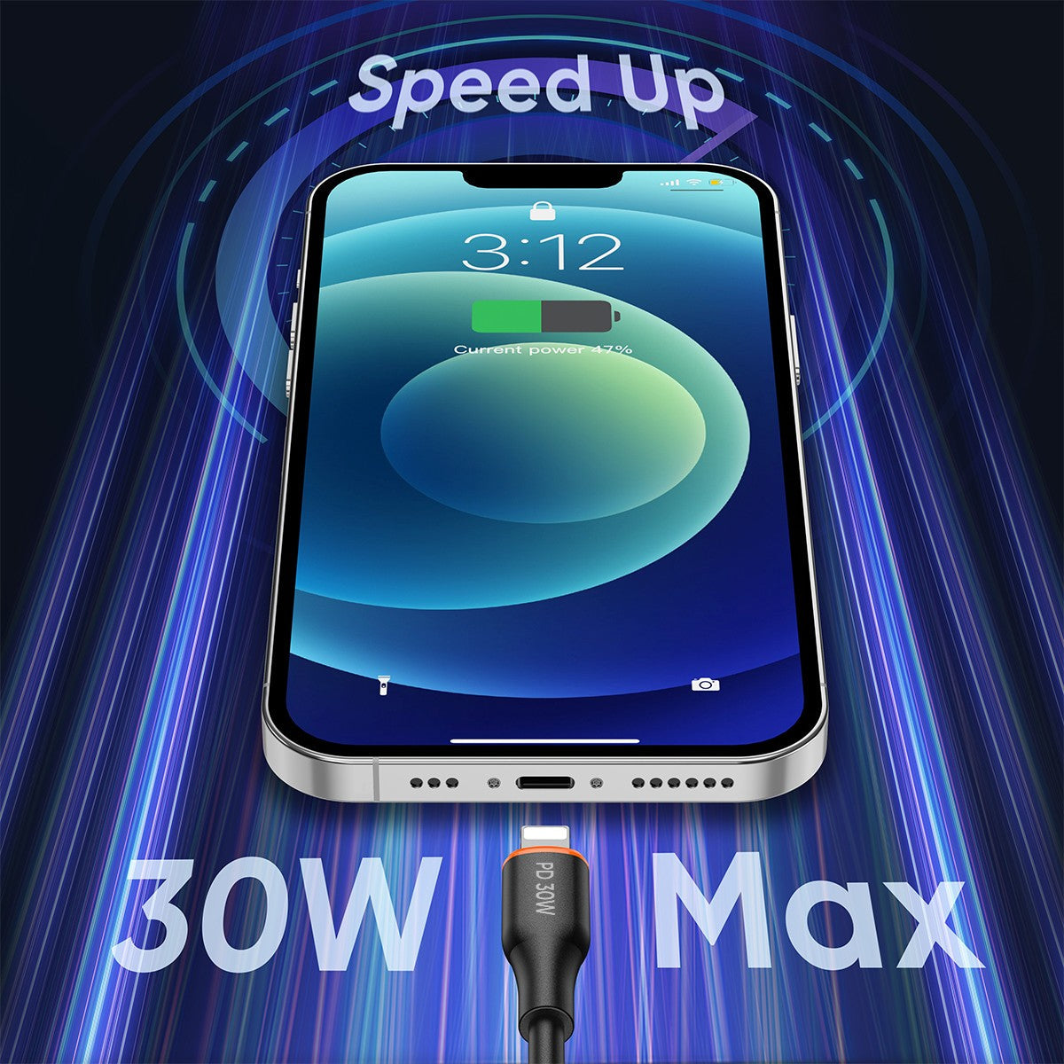 VIDVIE PD 30W Type-C to Lightning Data Cable