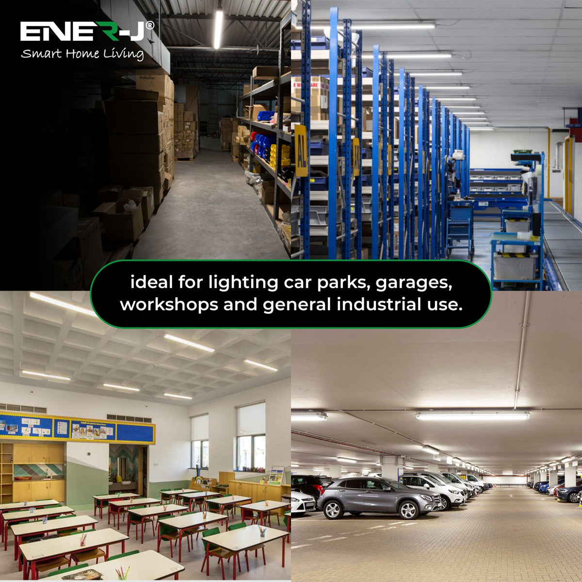 LED Non Corrosive IP65 Batten Fitting Light 150cms 50W 6000K, 6000 Lumens Ultra Bright, Up to 20000 Hours of Operation, Instant Start | Single pack