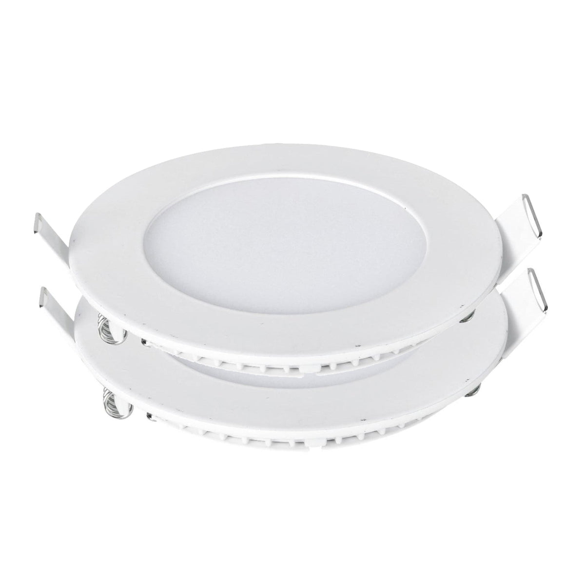 6W Recessed Round LED Mini Panel Downlight, 120mm Diameter, 105mm Hole Size, 2 Years Warranty, 20000 Hours Long life | Pack of 4 - 4000K