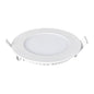 6W Recessed Round LED Mini Panel Downlight, 120mm Diameter, 105mm Hole Size, 2 Years Warranty, 20000 Hours Long life | Pack of 4 - 4000K