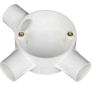 Conduit 20mm 3 Way Tee White CRB