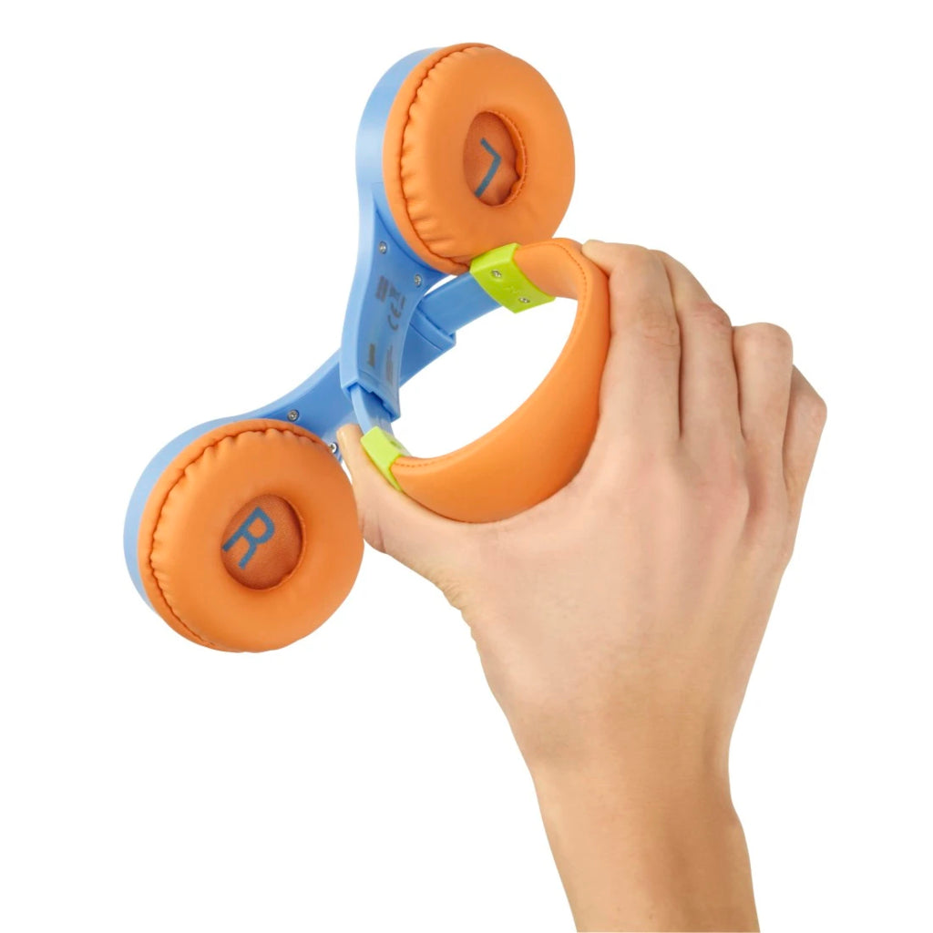 Hama Kids Guard On-Ear Wired Headphones, Blue/Orange