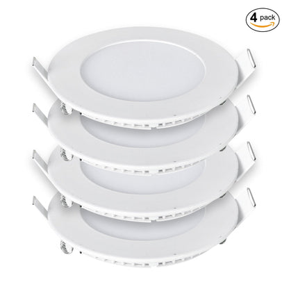24W LED Round Recessed Ceiling Flat Panel Down Light Ultra Slim Lamp Cool White, 280mm Diameter, 30000 Hour Lifespan, Low Energy Consumption | Single Pack - 4000K