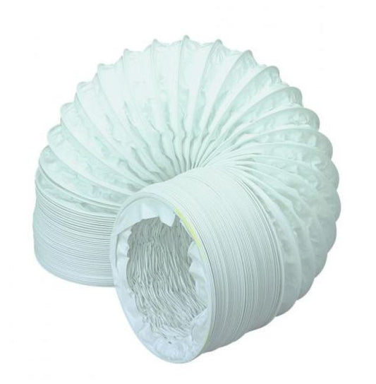 PVC Flexible Ducting Hose White 3m x 100mm
