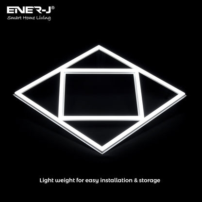 Double Square LED Ceiling Panel 60x60cms 40W 4000 Lumens, 3 Years warranty, CCT Switchable
