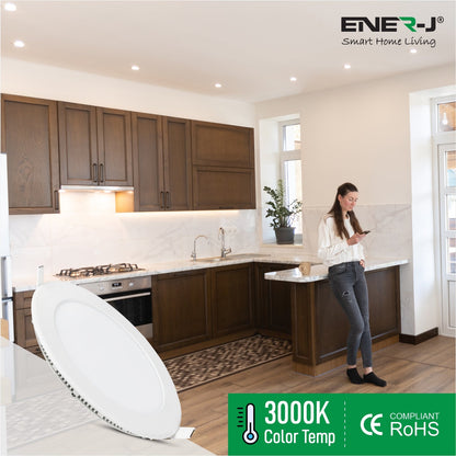 3W Recessed Round LED Mini Panel Downlight, 85mm Diameter, 70mm Hole Size, 3000K, 2 Years Warranty | Single pack