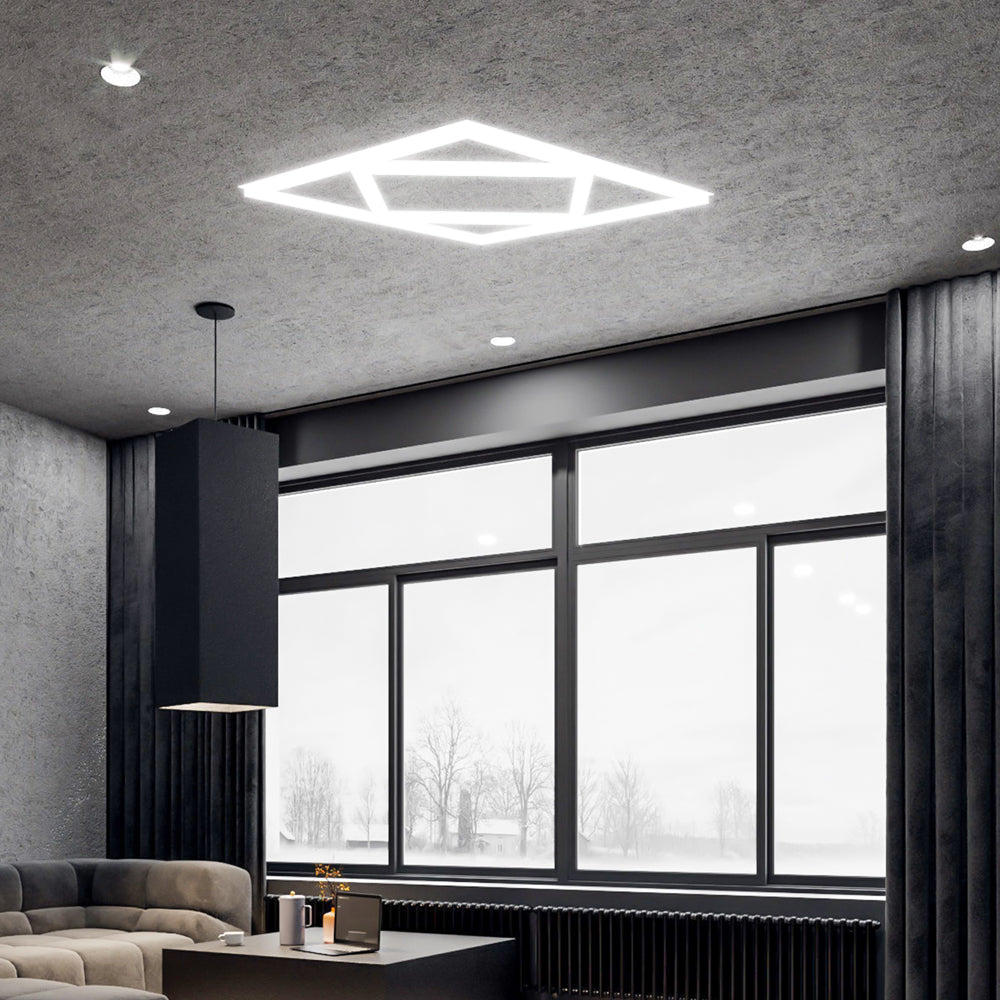 Double Square LED Ceiling Panel 60x60cms 40W 4000 Lumens, 3 Years warranty, CCT Switchable