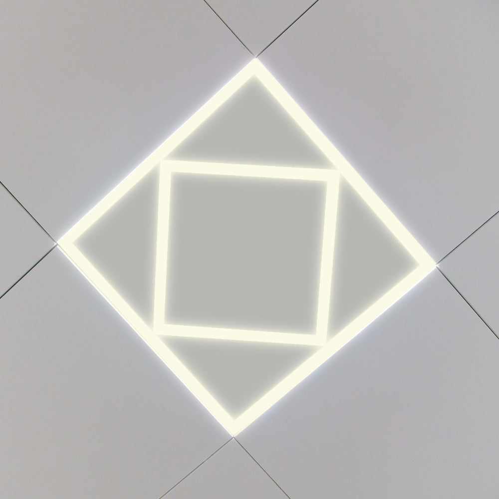 Double Square Borderline LED Panel, 60x60 40W 4000 Lumens, 3 Years warranty, 4000K