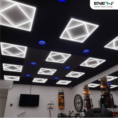 Stylish Double Square Borderline LED Ceiling Panel 60x60cms, 4000 Lumens, 3 Years Warranty, Ideal for Offices, Retail Shops, Hotels, Schools, Restaurants - Single Pack