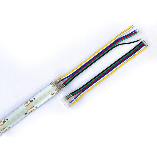 RGBCW LED Strip (T595) connector with Power cable of 10 cms