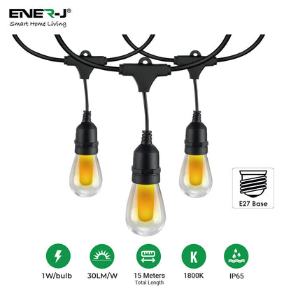 1W Flickering Flame LED Bulb E27 Base