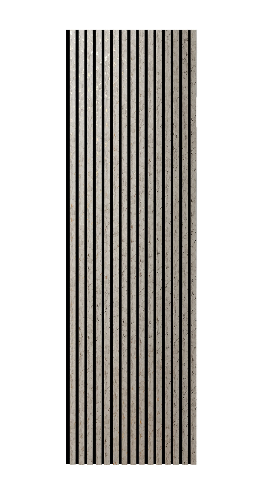 BRITWALL Linear Acoustic Wall Panel, 2400x600x21mm (Pack of 2) – Beige Gold Dot Design