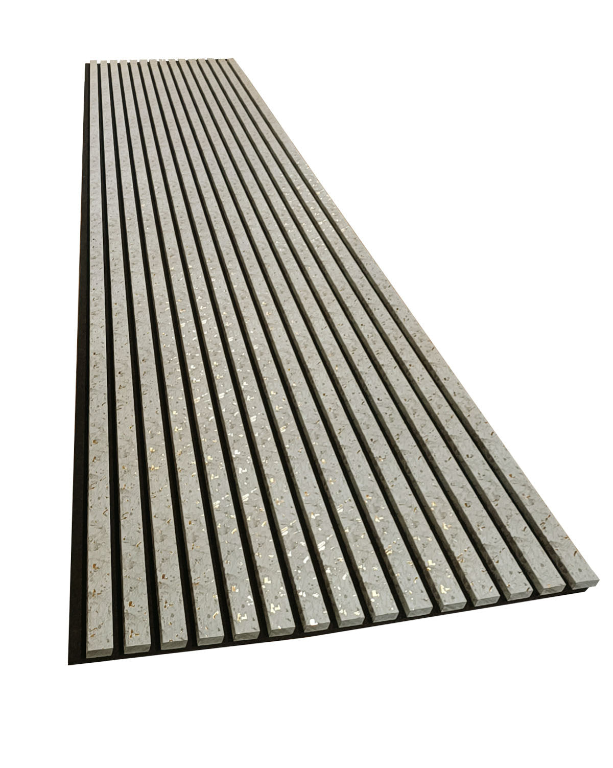 BRITWALL Linear Acoustic Wall Panel, 2400x600x21mm (Pack of 2) – Beige Gold Dot Design