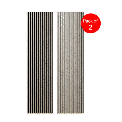 BRITWALL Linear Acoustic Wall Panel, 2400x600x21mm (Pack of 2) – Beige Gold Dot Design