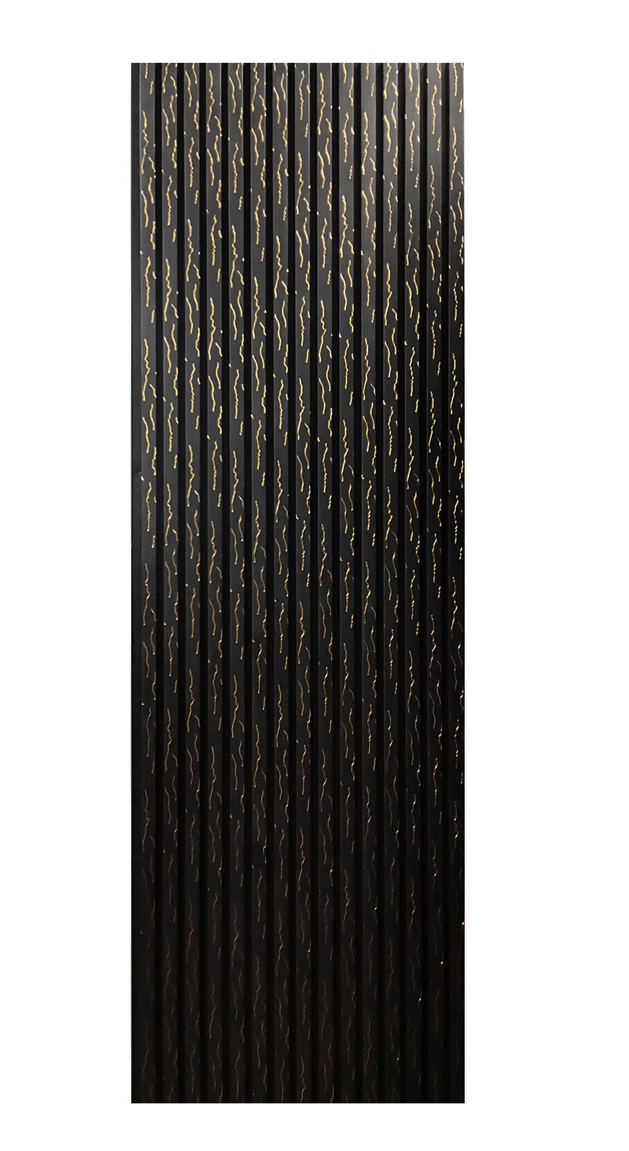 BRITWALL Linear Acoustic Wall Panel, 2400x600x21mm (Pack of 2) – Black Gold Marble Design