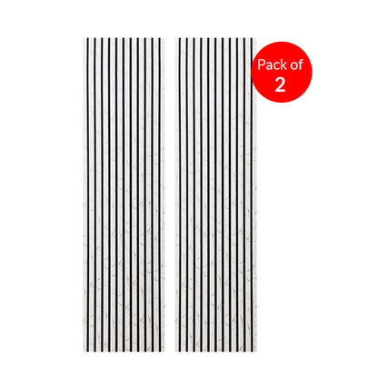 BRITWALL Linear Acoustic Wall Panel, 2400x600x21mm (Pack of 2) – White Gold Marble Design