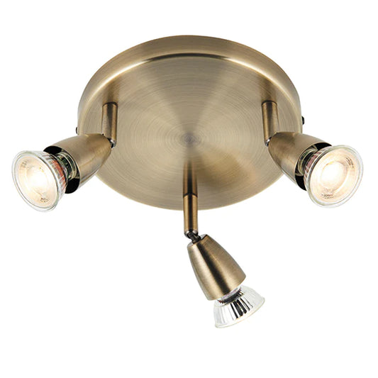 Amalfi 3lt round antique brass 35W Saxby