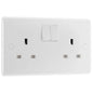 BG 822 White Double Socket