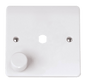 Click Mode 1 Gang Unfurnished Dimmer Plate & Knob (650W Max) - 1 Aperture CMA145PL