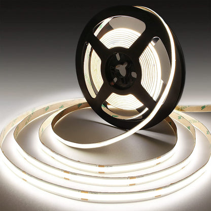5 Meter 12V LED COB Strip‚ 3000K IP20 (Power Supply Not Included)