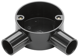Conduit 20mm 2 Way Angle Black CRB20